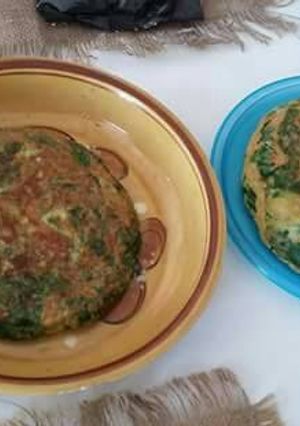 Una foto de Tortilla de acelgas