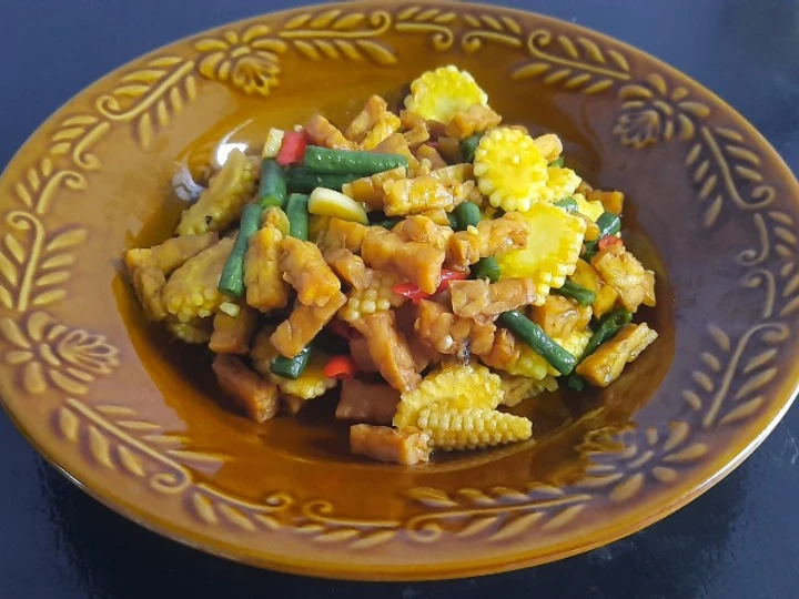 Cara Mudah Membuat Resep Tumis tempe, kacang panjang dan putren yang Bisa Manjain Lidah Anti Ribet, Lezat Sekali