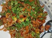 A picture of beets pasta