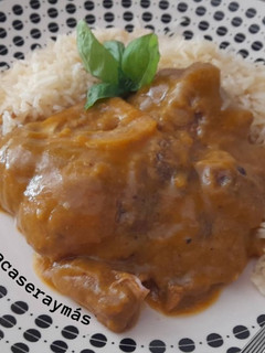 Una foto de Osobuco con salsa de calabaza