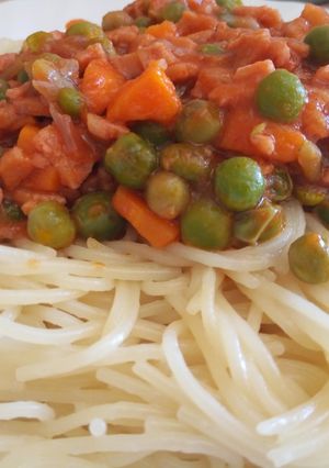 A picture of Spaghetti #meals in seconds.
