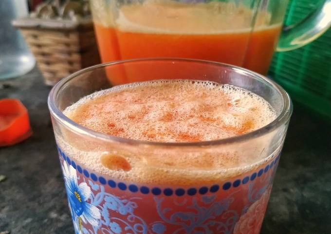 Easiest Way to Make Perfect Jus pepaya jeruk