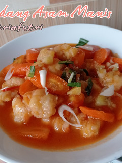 Foto resep Udang Asam Manis
