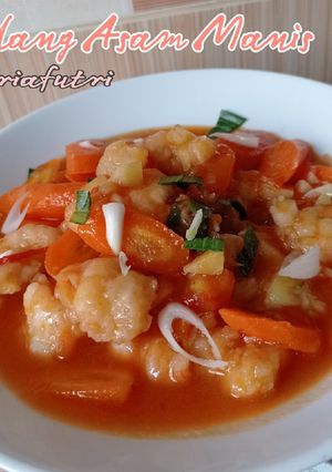 Foto resep Udang Asam Manis