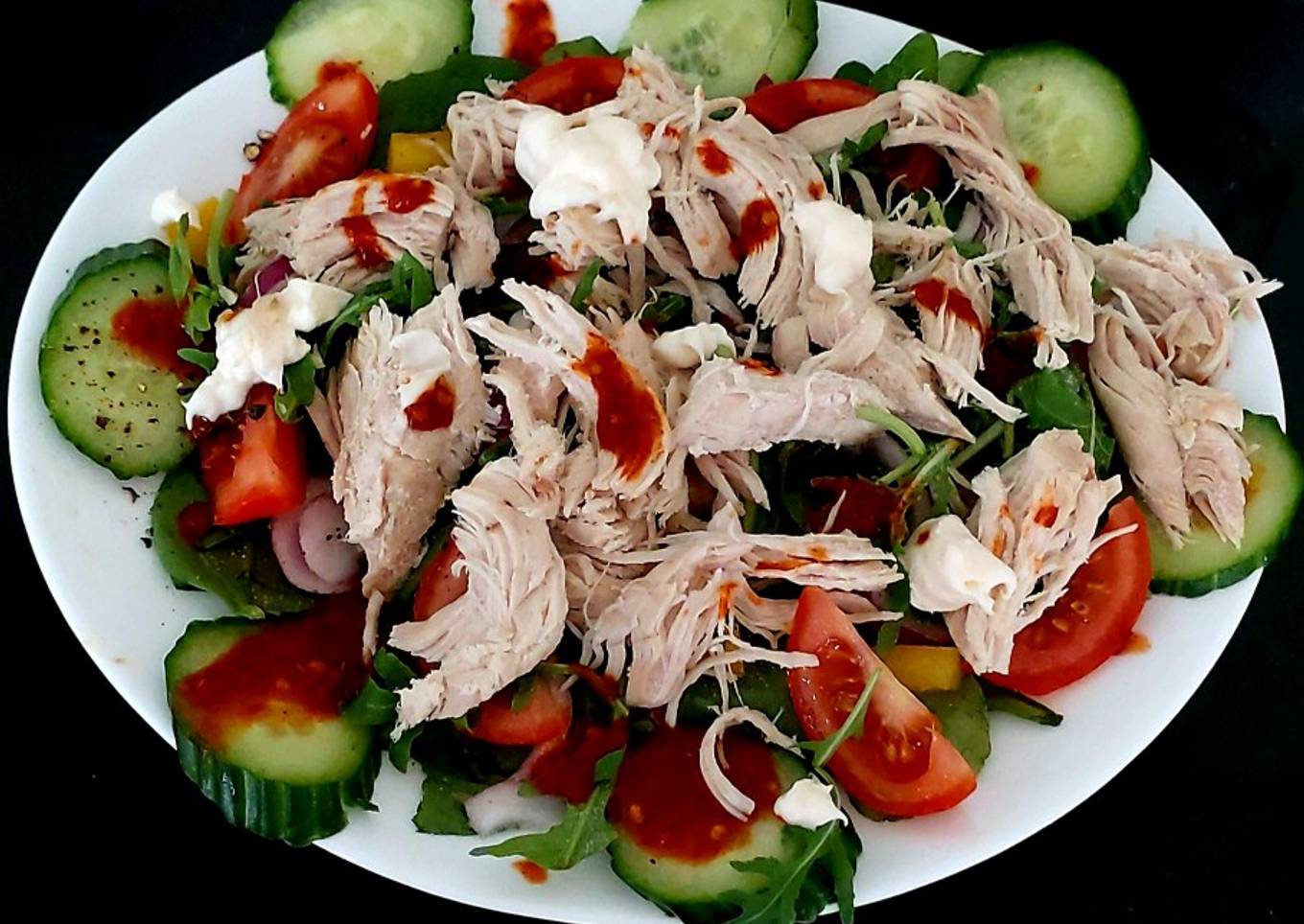 My Steamed Chicken Chilli Salad