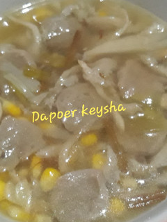 Foto resep 💜sop jamur,jagung,bakso💜