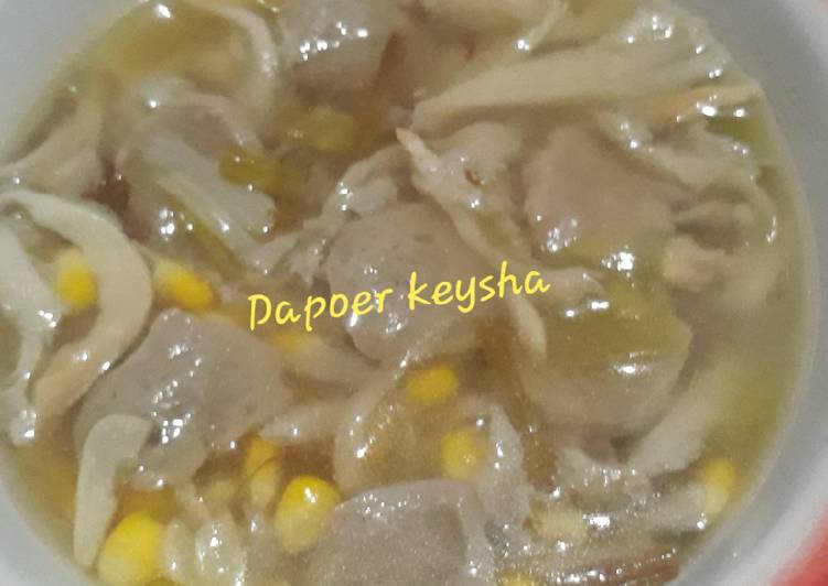 💜sop jamur,jagung,bakso💜