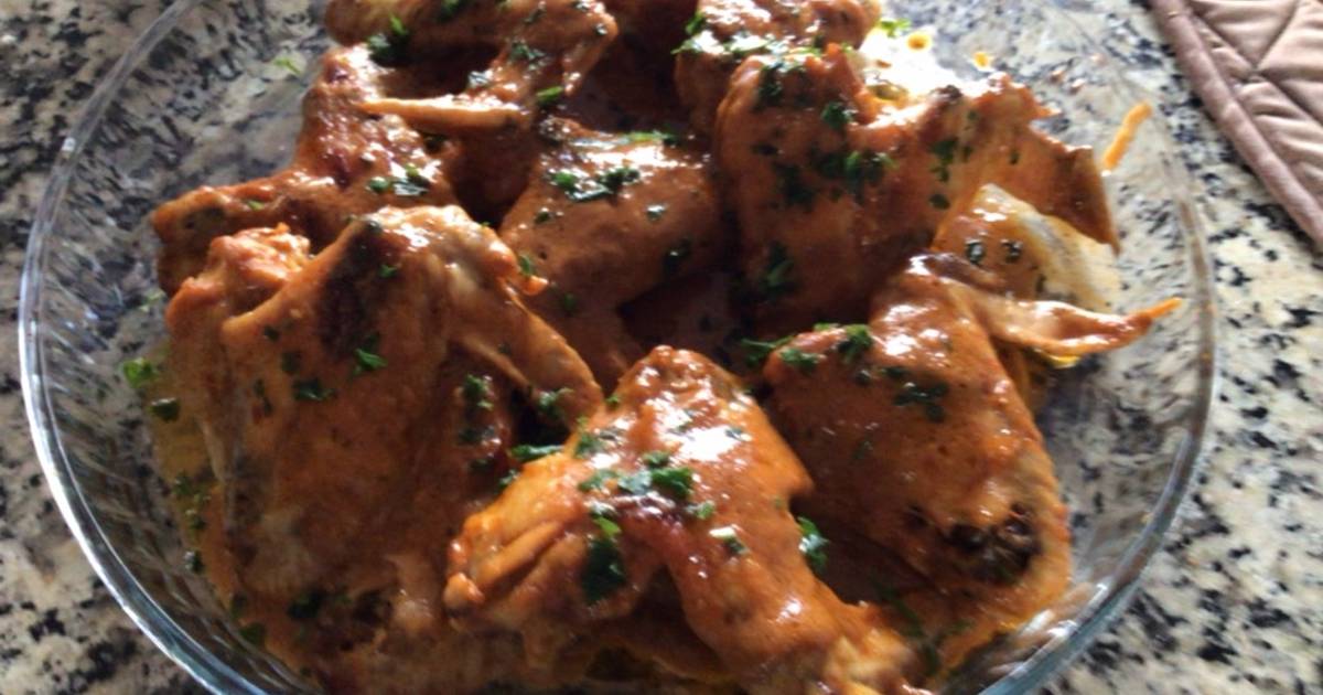 Alitas de pollo en salsa inglesa Receta de Rosa Padrón Argentó- Cookpad