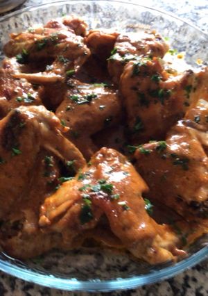 Una foto de Alitas de pollo en salsa inglesa