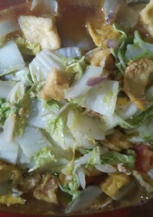 Foto resep Tumis pecay tahu kuning