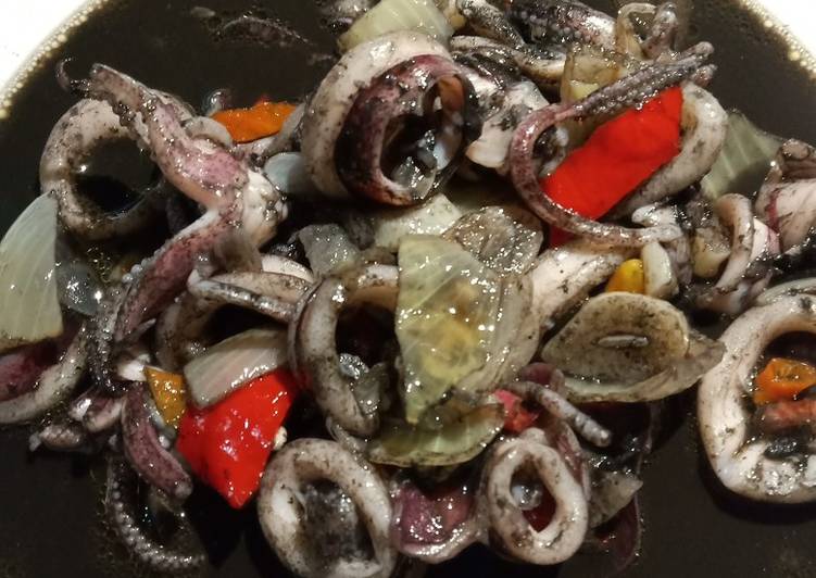 Langkah Mudah untuk mengolah Cumi pedas hitam manis, Sempurna