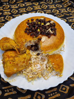 عکسی از دستور رشته پلو با مرغ