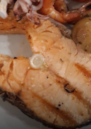 Foto de Salmão grelhado