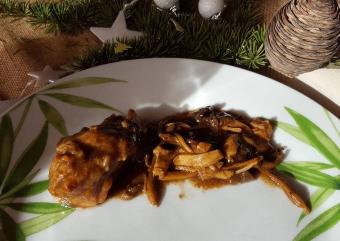 Rôti de veau aux champignons de Couette - Cookpad