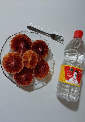 Une photo de Orange sanguine à l'eau de fleur d'oranger 🍊