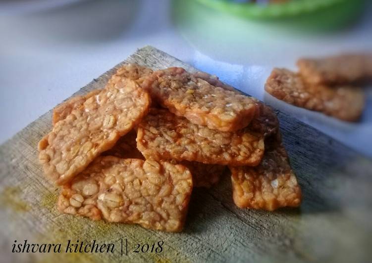 Tempe goreng bawang putih