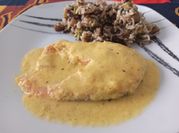 Una foto de arroz basmati berenjena