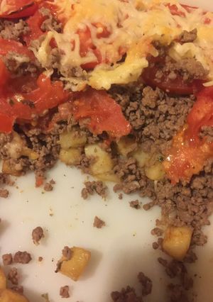 Une photo de Gratin au viande hachée