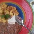 Huevo y Salchicha de Res en salsa de Jitomate