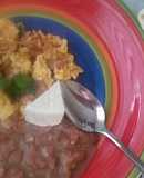 Huevo y Salchicha de Res en salsa de Jitomate
