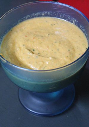 Una foto de Gazpacho de pepino y tomate