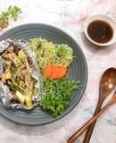 Gà hấp nấm gừng - Mì chùm ngây [Eat clean- Thực dưỡng]