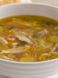 A picture of Cock-a-leekie Soup.