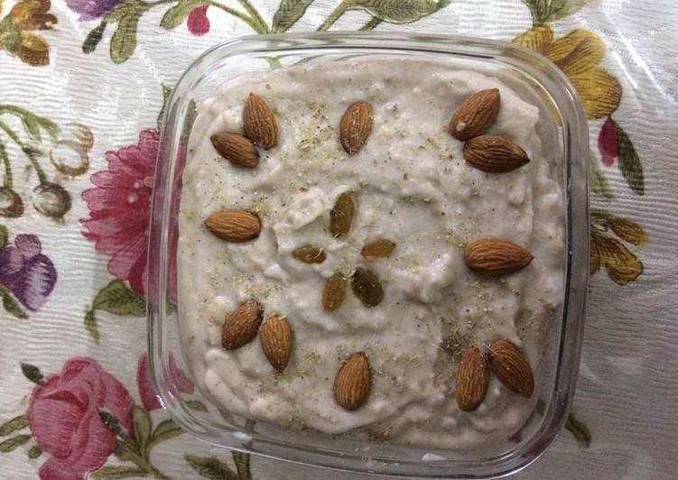 Simple Way to Make Quick Brown rice flour phirni or pudding