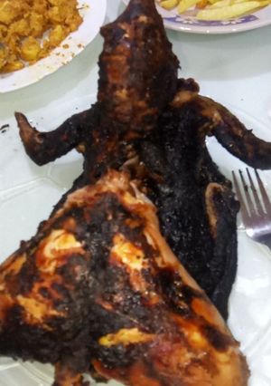 Une photo de Lapin marine a la braise