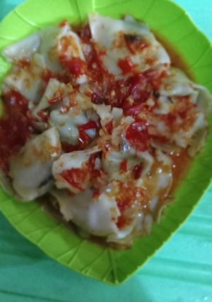 Foto resep Pangsit sambel mercon