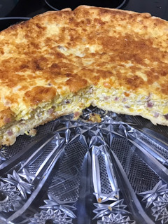 Una foto de Quiche de calabacín y queso
