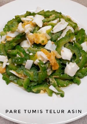 Foto resep Pare Tumis Telur Asin
