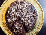 Chocolate cake with Coconut shavings