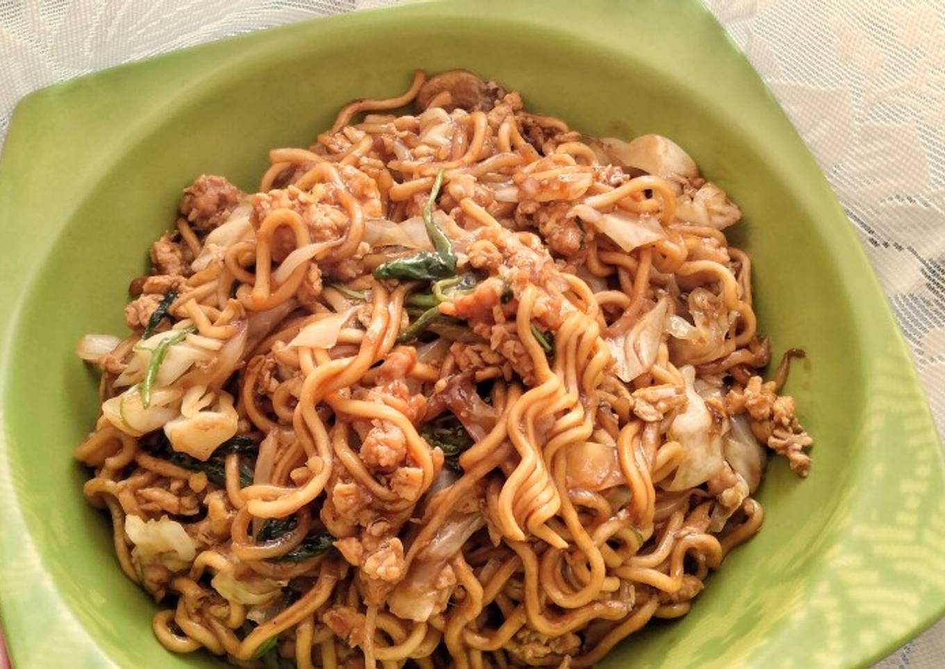 Mie Goreng Ayam / Minced Chicken Stir Fried Noodle