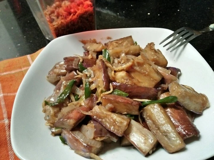 Langkah Gampang Menyiapkan Resep Tumis terung saus tiram yang Sempurna Anti Ribet, Mantap