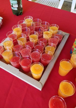 Une photo de Soupe de melon et pastèque