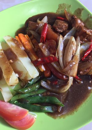 Foto resep Ayam lada hitam