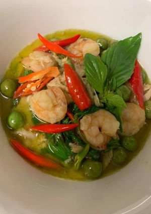 รูปของ แกงเขียวหวาน กุ้ง+เนื้อไก่
