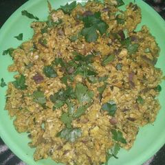 Egg bhurji A picture of Egg bhurji.