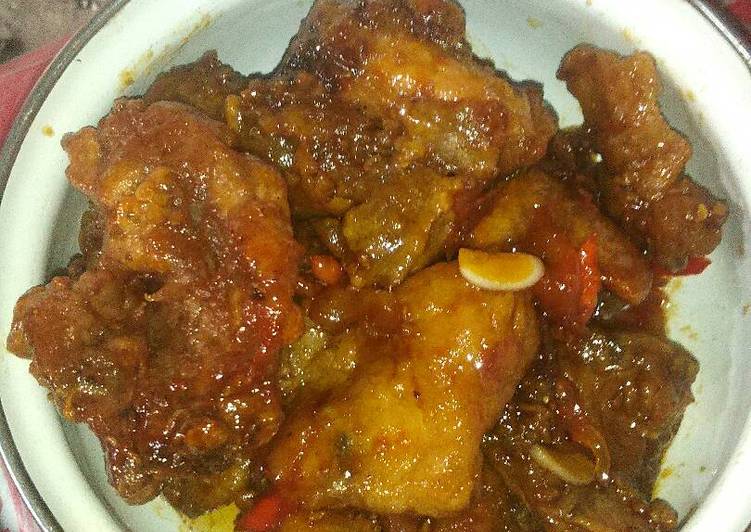 Bagaimana Membuat Ayam kecap krispy, Lezat