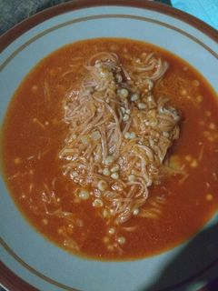 Foto resep Jamur enoki saus pedas