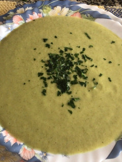 Una foto de Crema de brócoli