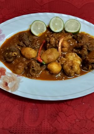 A picture of Bengali Style Mutton Kalia.