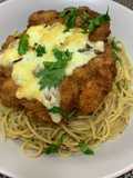 Pasta Cheese & Lada Hitam / Cacio e Pepe with Breadcrumbing Chicken Chop