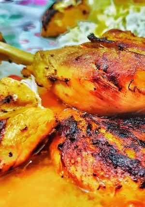 عکسی از دستور خورشت مرغ زعفرونی