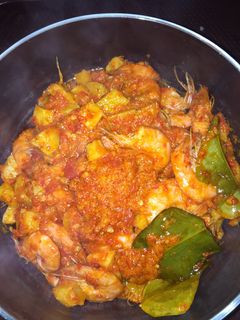Foto resep Udang balado kentang