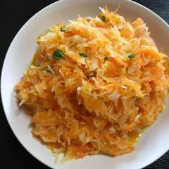 A picture of Fried Carrots and Cabbage #vegetablescontest.