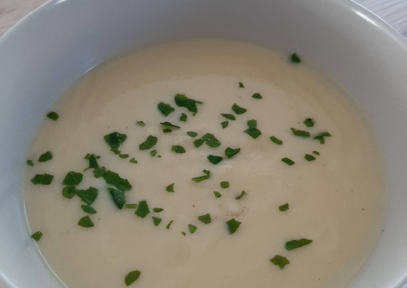 Velouté courgette, vache qui rit