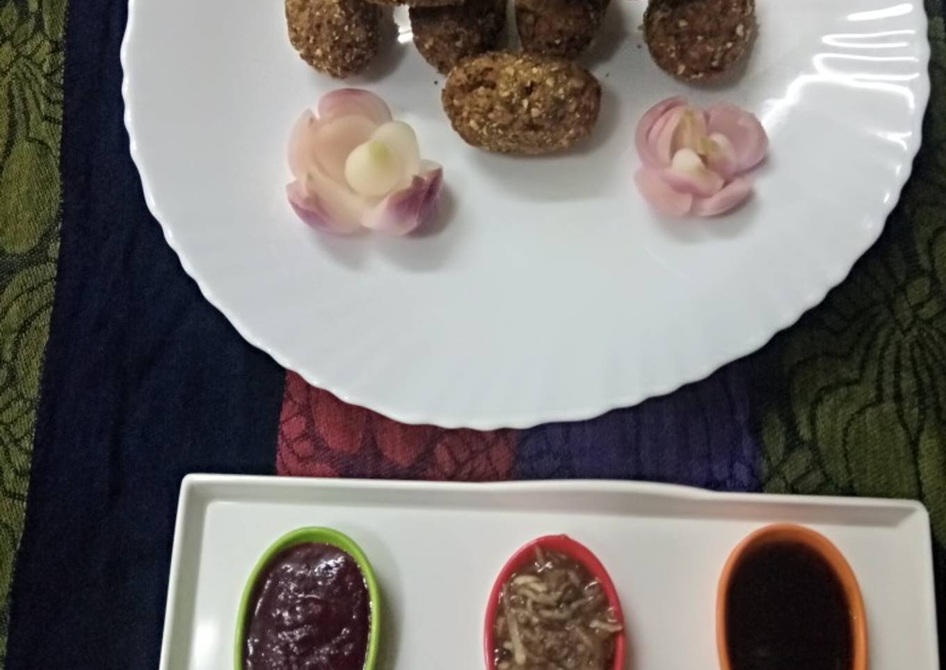 Oats & poha spinach rolls
