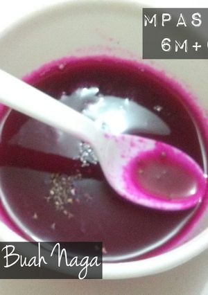Foto resep Puree Buah Naga MPASI 6 Bulan